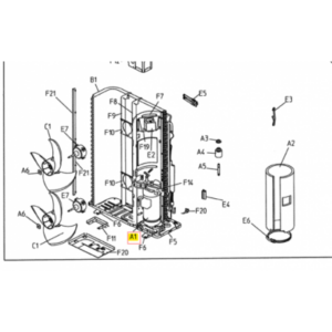 COMPRESOR DAIKIN unidad exterior modelo ERHQ016BAV3