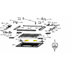 Gancho tapa filtros cassette interior DAIKIN modelo BYFQ60C2W1W