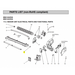 Motor lama  unidad interior MITSUBISHI ELECTRIC MSZ-HA35VA-E1