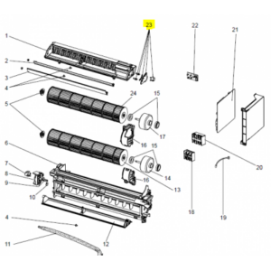 Motor lama  unidad interior MITSUBISHI ELECTRIC PFFY-P40VKM-ER1