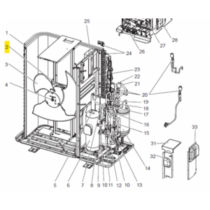 Motor ventilador unidad exterior MITSUBISHI ELECTRIC ECODAN PUHZ-SW100VAA.UK