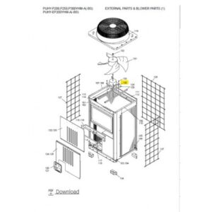 Motor ventilador unidad exterior MITSUBISHI ELECTRIC PUHY-P200YHM-A