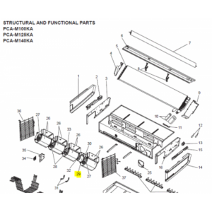 Motor ventilador unidad interior MITSUBISHI PCA-M100KA