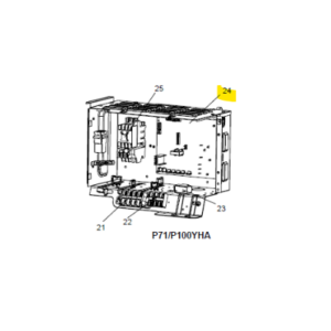 Placa control exterior MITSUBISHI ELECTRIC modelo PU-P71YHA1.UK