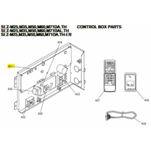 Placa control interior MITSUBISHI ELECTRIC modelo SEZ-M25DA.TH
