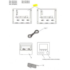Placa control recuperador entalpico MITSUBISHI ELECTRIC modelo PAC-IF011B-E
