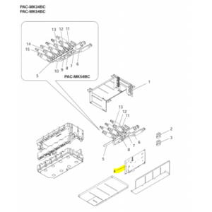 Placa de control unidad BRANCH BOX MITSUBISHI PAC-MK54BC