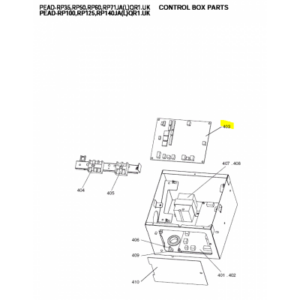 Placa de control unidad interior conductos MITSUBISHI ELECTRIC modelo  PEAD-RP100JAQR1.UK