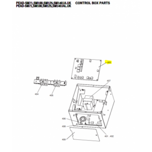 Placa de control unidad interior conductos MITSUBISHI ELECTRIC modelo  PEAD-SM100JAL