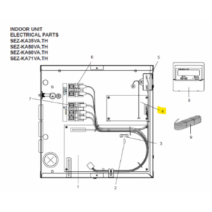Placa de potencia interior MITSUBISHI ELECTRIC modelo SEZ-KA50VA.TH