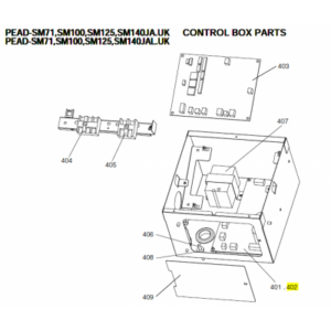 Placa de potencia unidad interior conductos MITSUBISHI ELECTRIC modelo  PEAD-SM100JA.UK