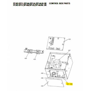 Placa de potencia unidad interior conductos MITSUBISHI ELECTRIC modelo PEAD-SP100JAR1