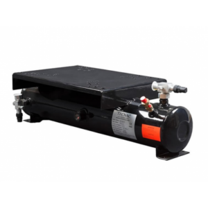 RECIPIENTE DE LIQUIDO HORIZONTAL RHC-90 CON SOPORTE PARA COMPRESOR A 32 BAR