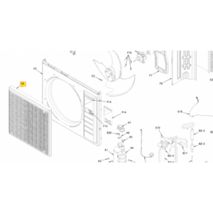 REJILLA UNIDAD EXTERIOR DAIKIN ARXM50R5V1B