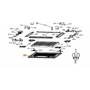 Tapa filtros cassette interior DAIKIN modelo BYFQ60C2W1W