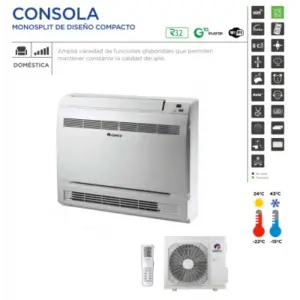 AIRE ACOND. GREE CONSOLA 12 R32 1X1 3010 FRIG/H 3268 KCAL/H A+++