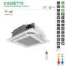 AIRE ACOND. GREE CASSETTE U-MATCH 12 R32 3010 FRIG/H 3440 KCAL/H A+