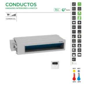 AIRE ACOND. GREE CONDUCTOS U-MATCH 42 TRIFÁSICO R32 10320 FRIG/H 11610 KCAL/H