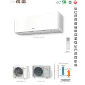 AIRE ACONDICIONADO FUJITSU ASY20-KMCF 1720 FRIG/H - 2580 KCAL/H