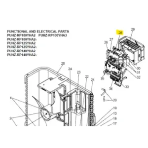 Placa inverter exterior MITSUBISHI ELECTRIC modelo PUHZ-P125VHA3R1.UK