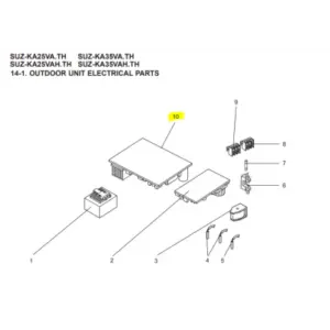 Placa inverter p.c board exterior MITSUBISHI ELECTRIC modelo SUZ-KA25VA.TH