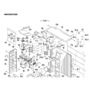 Placa P.C.B control exterior DAIKIN modelo 4MKS90DVMB