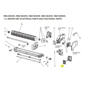 Placa control interior MITSUBISHI ELECTRIC modelo MSZ-GE50VA- E1 240069