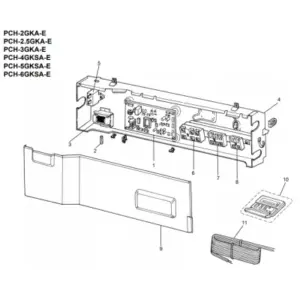 Placa de control unidad interior suelo-techo MITSUBISHI ELECTRIC modelo PCH-6GKHSA1 - PCH6GKSA-E