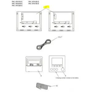 Placa control recuperador entalpico MITSUBISHI ELECTRIC modelo PAC-IF011B-E