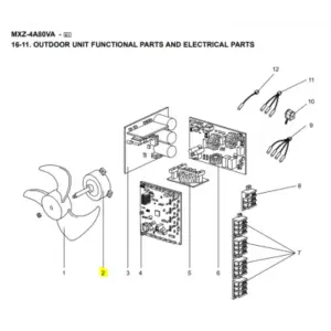 Motor ventilador unidad exterior Mitsubishi Electric MXZ-4A80VA-E1