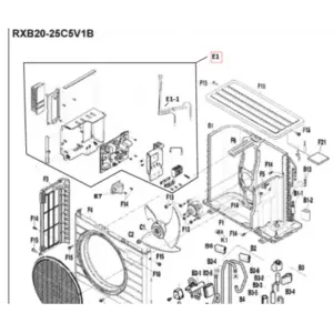 Placa control exterior DAIKIN modelo RXB25C5V1B 5018267