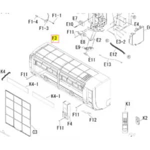 Carcasa split interior DAIKIN modelo FTX35KNV1B
