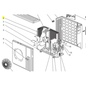 RADIADOR CONDENSADOR UNIDAD EXTERIOR MITSUBISHI ELECTRIC modelo SUZ-KA71VA.TH 204967 E12853630