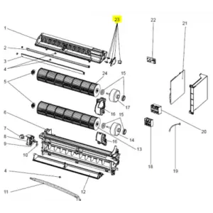 Motor lama unidad interior MITSUBISHI ELECTRIC PFFY-P40VKM-ER1