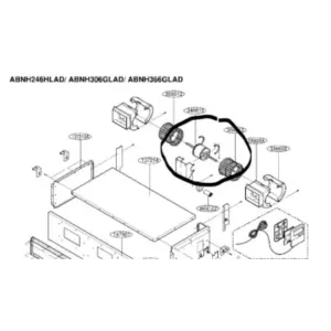 Motor ventilador unidad interior LG modelo UB24 NHD (ABNH246HLAD)
