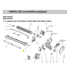 Motor lama unidad interior MITSUBISHI ELECTRIC MSZ-HA35VA-E1