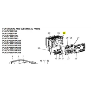 Condensadores de arranque unidad exterior MITSUBISHI ELECTRIC modelo PUHZ-P250YHA3/ R2 Y R3