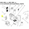 Placa modulo transistor exterior MITSUBISHI MXZ-18RV-E2 56650 M21V47443