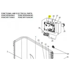 Placa inverter exterior MITSUBISHI ELECTRIC modelo PUHZ-RP60VHA3-1