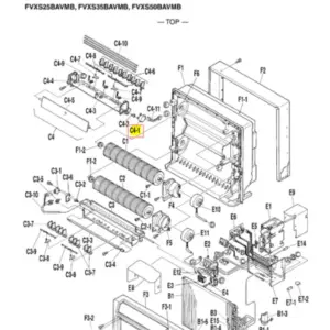 Motor lama horizontal superior unidad interior split DAIKIN FVXS25BAVMB