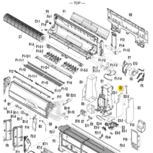 Placa de control split interior DAIKIN modelo FTXG35JV1BW 5004070