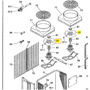 ASPA UNIDAD EXTERIOR DAIKIN RY250F7W1 AÑO 2003