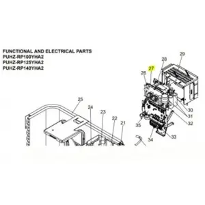 PLACA CONVERTIDOR UNIDAD EXTERIOR MITSUBISHI ELECTRIC PUHZ-RP125YHA