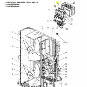 PLACA DE POTENCIA INVERTER UNIDAD EXTERIOR MITSUBISHI ELECTRIC PUHZ-RP100YKA