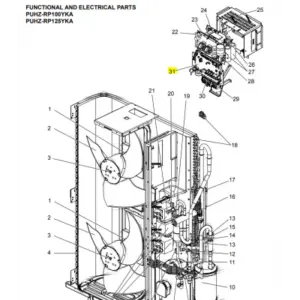 PLACA DE CONTROL UNIDAD EXTERIOR MITSUBISHI ELECTRIC PUHZ-RP100YKAR4
