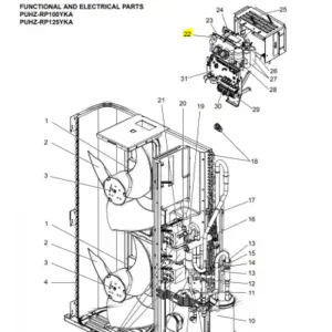 PLACA FILTRO DE RUIDO UNIDAD EXTERIOR MITSUBISHI ELECTRIC PUHZ-RP100YKA