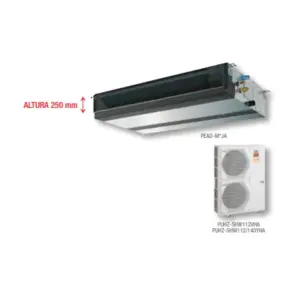 MITSUBISHI CONDUCTOS HPEZS-M125YJA2 TRIFASICA ZUBADAN 8600 FRIG/H 9632 KCAL/H