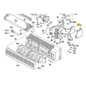 Placa de control split interior DAIKIN modelo FTX35JAV1NB 1244377