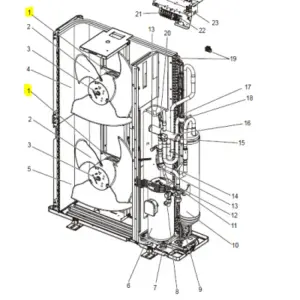 Motor ventilador unidad exterior MITSUBISHI ELECTRIC modelo PUHZ-P200YKA2.UK