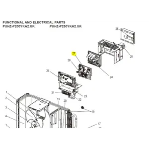 Resistor unidad exterior MITSUBISHI ELECTRIC modelo PUHZ-P200YKA2.UK